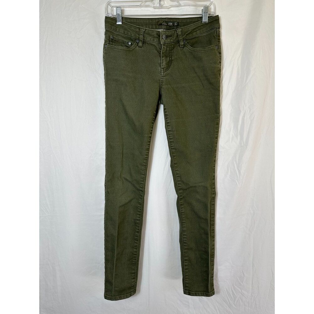 PrAna Women's Olive Green Kayla Mid Rise Stretch Jeans Size 2